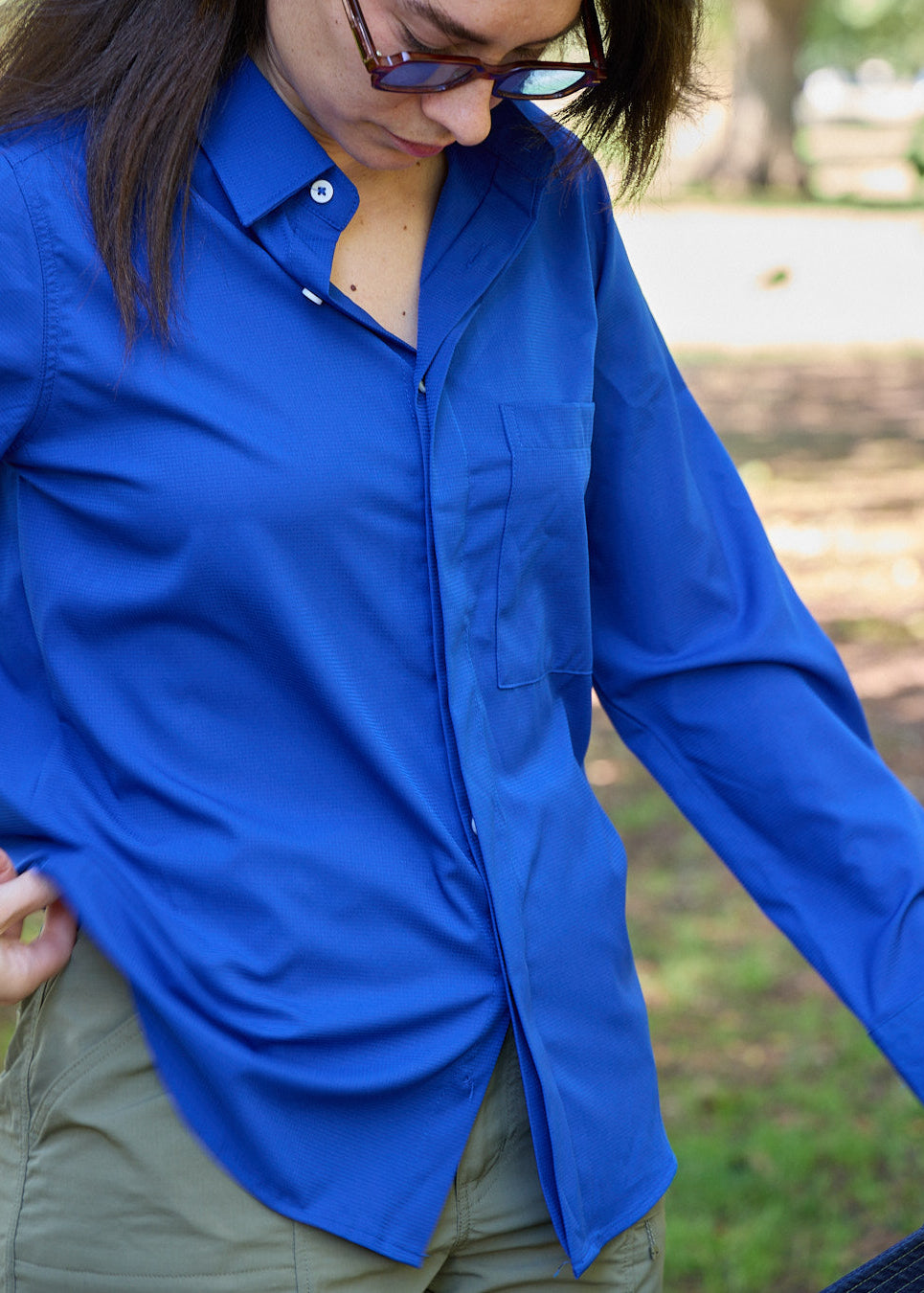 Sun Ray Sun Protective Clothing UPF50+ Sun Shirt True Blue