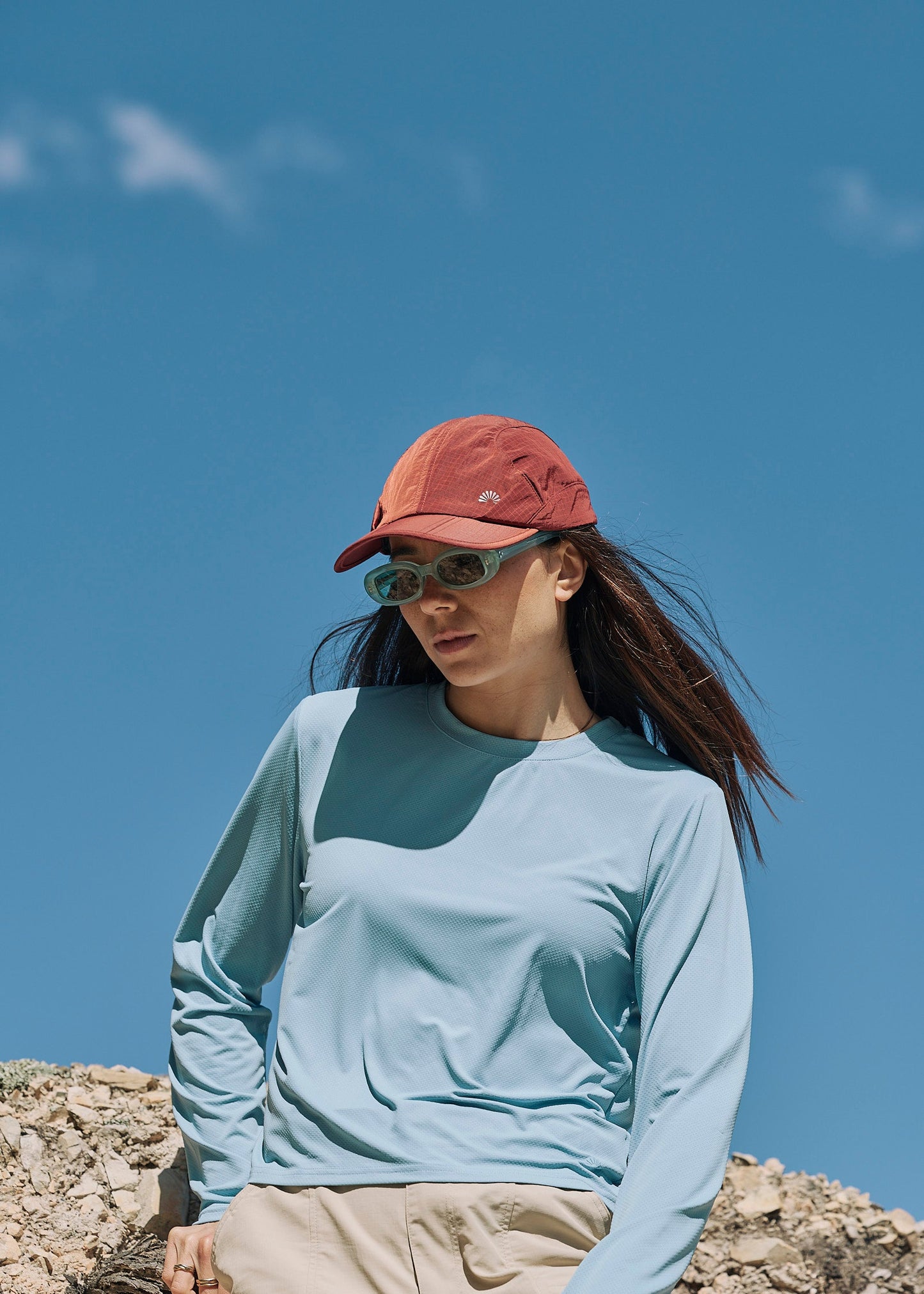 Sun Ray UPF50+ Origami folding flap cap with detachable legionnaire flap