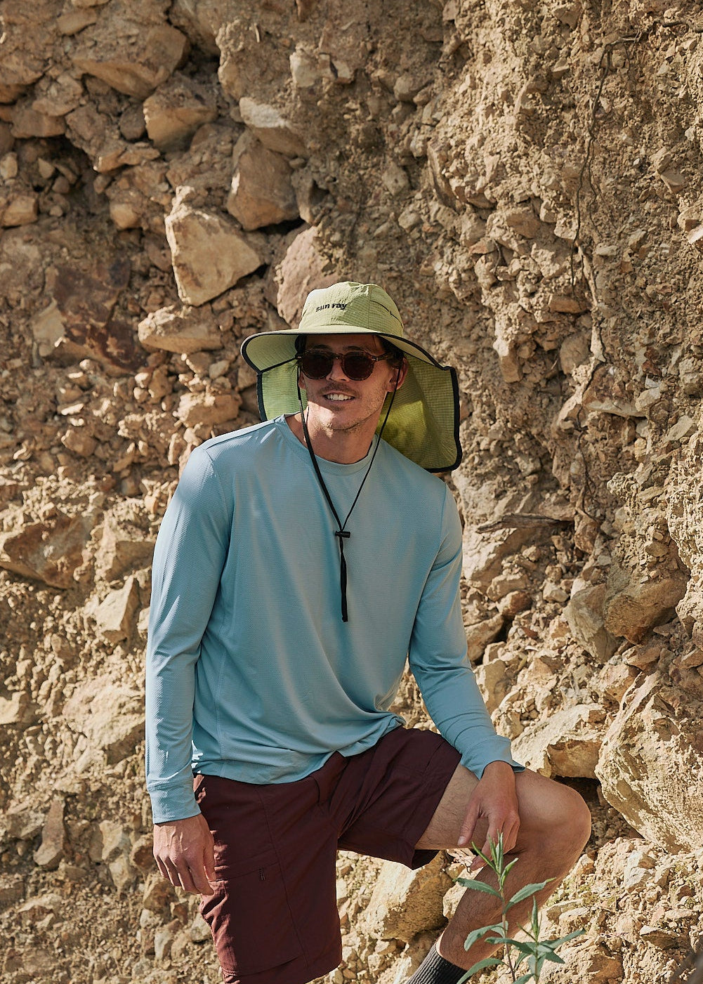 Sun Ray UPF50+ All G UV Tee Horizon Blue Men's