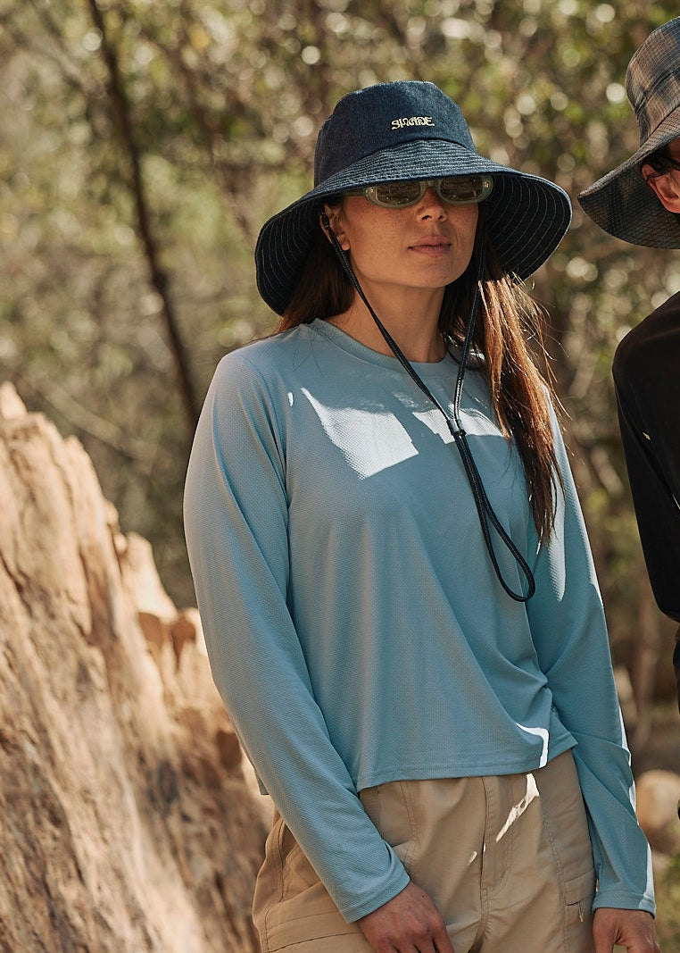 Sun Ray UPF50+ All G UV Tee Horizon Blue Women's