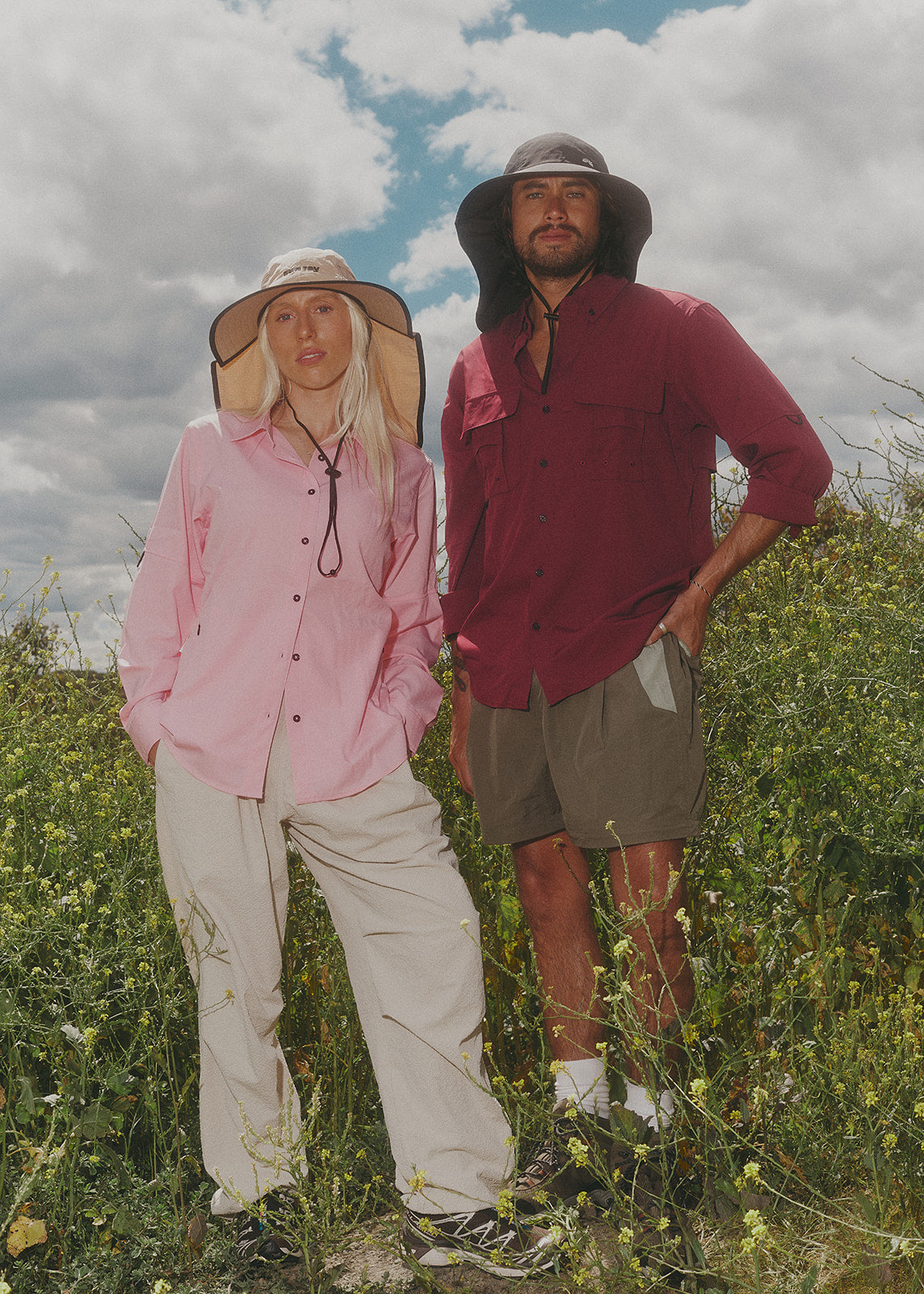 Sun Ray UPF50+ Breezy sun shirt in burgundy with ventilation