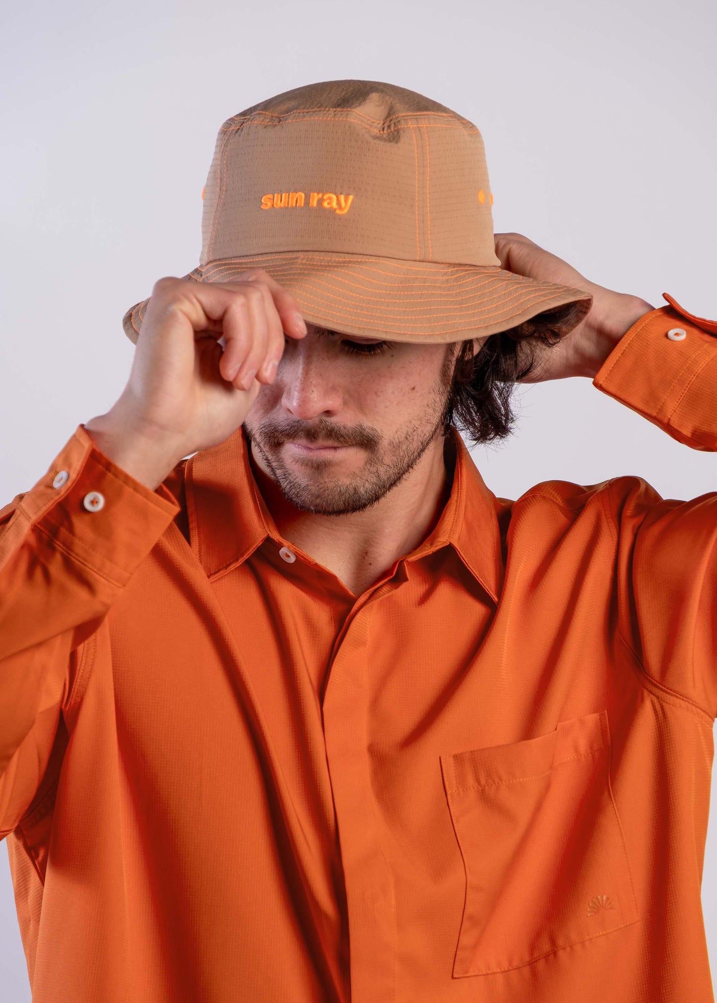 Sun Ray UPF50+ Sun Protection Clothing Sun Shirt Burnt Orange