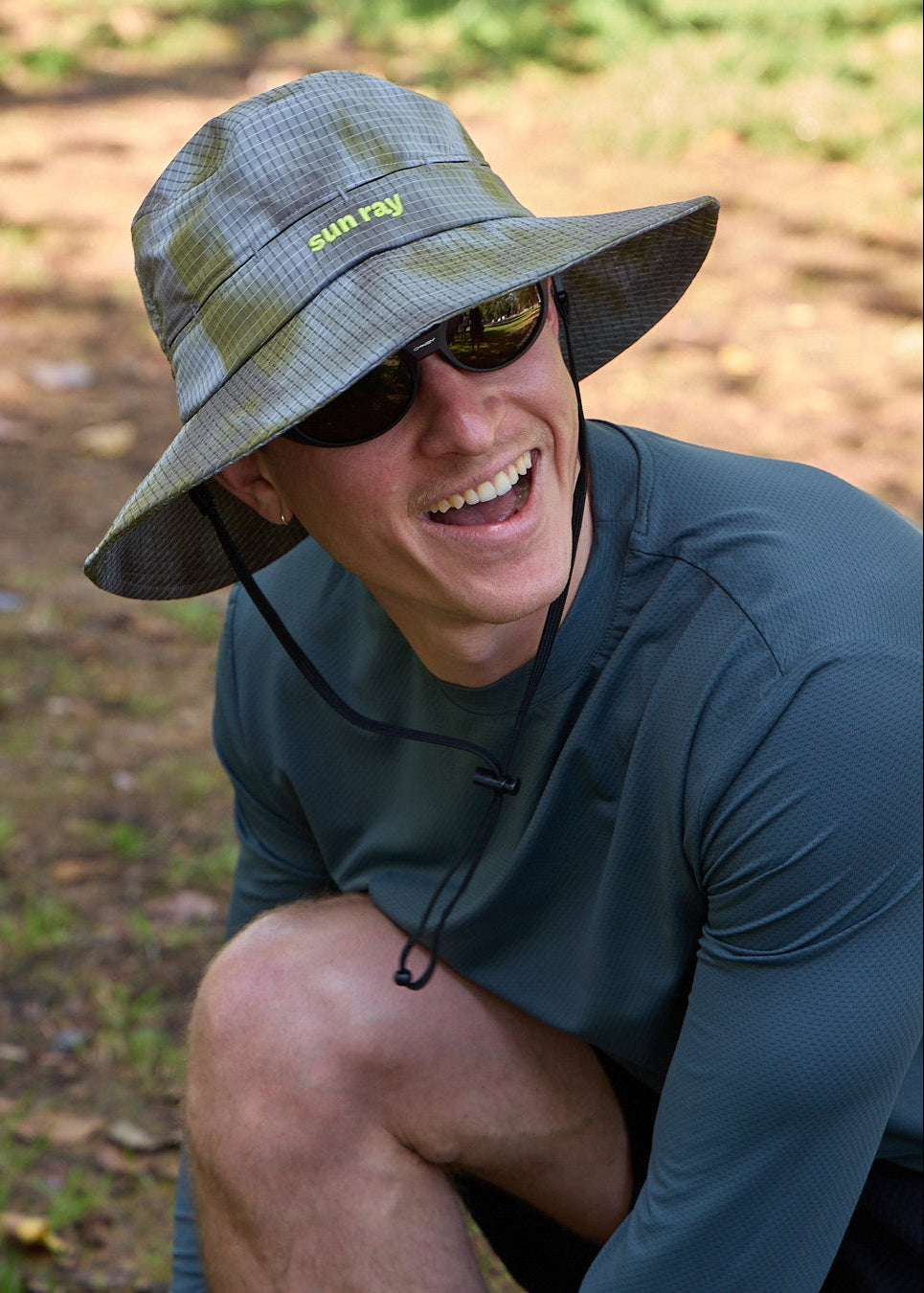 Sun Ray Upf50+ Sun Protection All G UV Tee Men Deep Teal