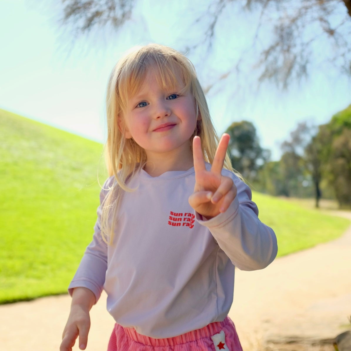 Lightweight sun protection shirt for kids