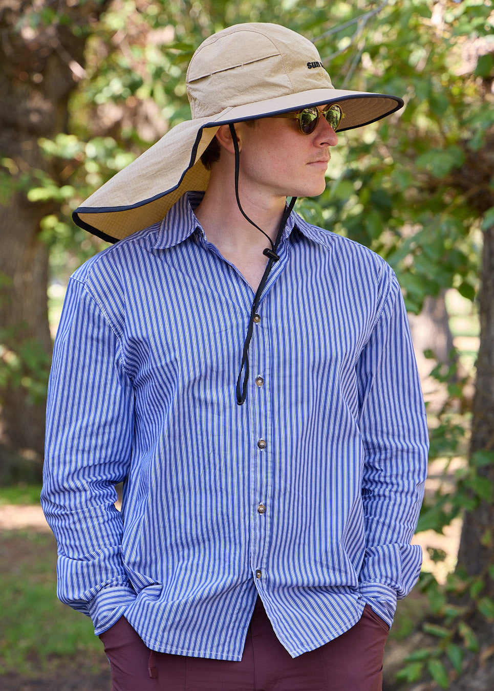 All Day, Everyday Sun Shirt with Sun Ray Seriously Shady mullet brimmer hat