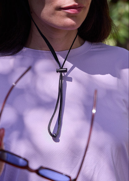A sun smart woman wears the Sun Ray UPF50+ Sun Protection Clothing All G Long Sleeve Tee lilac boxy fit