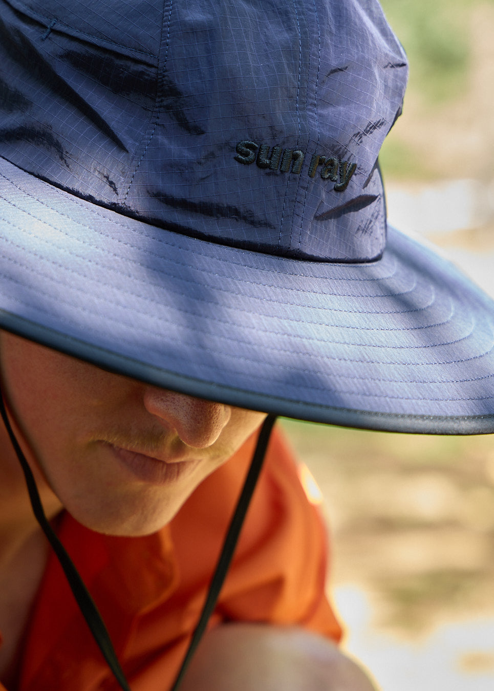 Sun Ray Seriously Shady Mullet Brimmer Hat UPF50+ Navy Ripstop