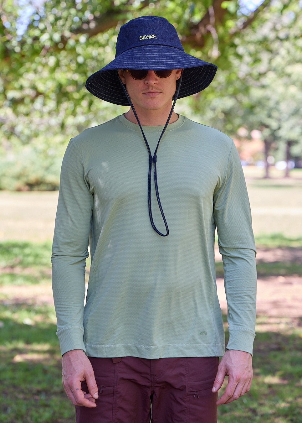 Sun Ray UPF50+ Sun Protection Clothing All G Long Sleeve Tee Saltbush