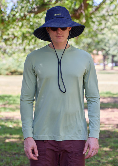 Sun Ray UPF50+ Sun Protection Clothing All G Long Sleeve Tee Saltbush