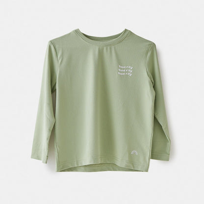 Sun Ray Sun Protection UPF50+ kids children's All G long sleeve tee saltbush Australia