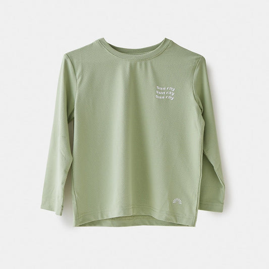 Sun Ray Sun Protection UPF50+ kids children's All G long sleeve tee saltbush Australia