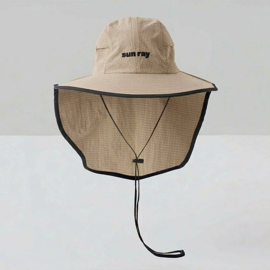 Sun Ray Seriously Shady Mullet Brimmer Hat UPF50+ Stone Ripstop