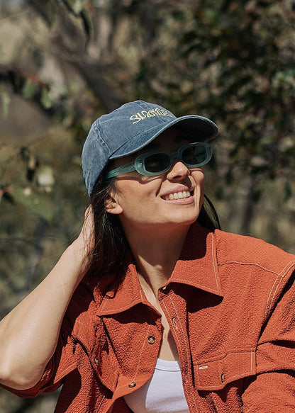 Sun Ray Shade Cap Washed Navy