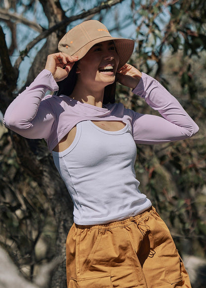 Sun Ray Shady Shoulders UPF50+ Sun Shrug arms sleeves protection bolero lilac