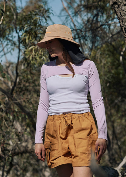 Sun Ray Shady Shoulders UPF50+ Sun Shrug arms sleeves protection bolero lilac