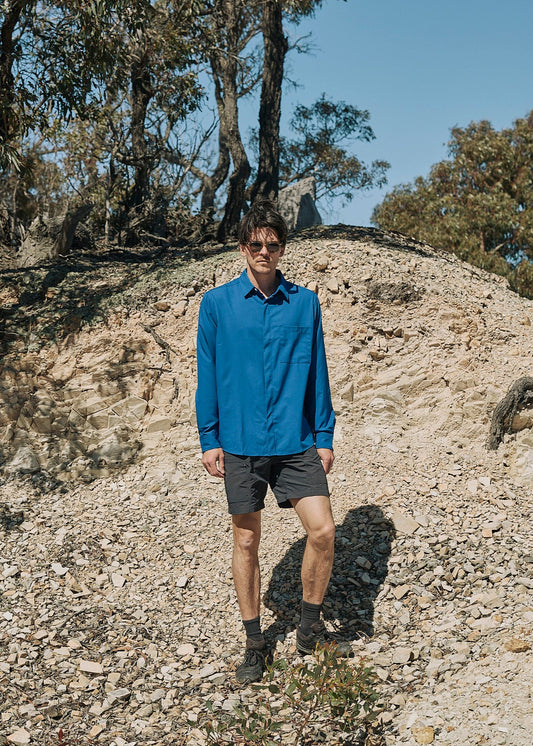 Sun Ray Sun Protective Clothing UPF50+ Sun Shirt True Blue