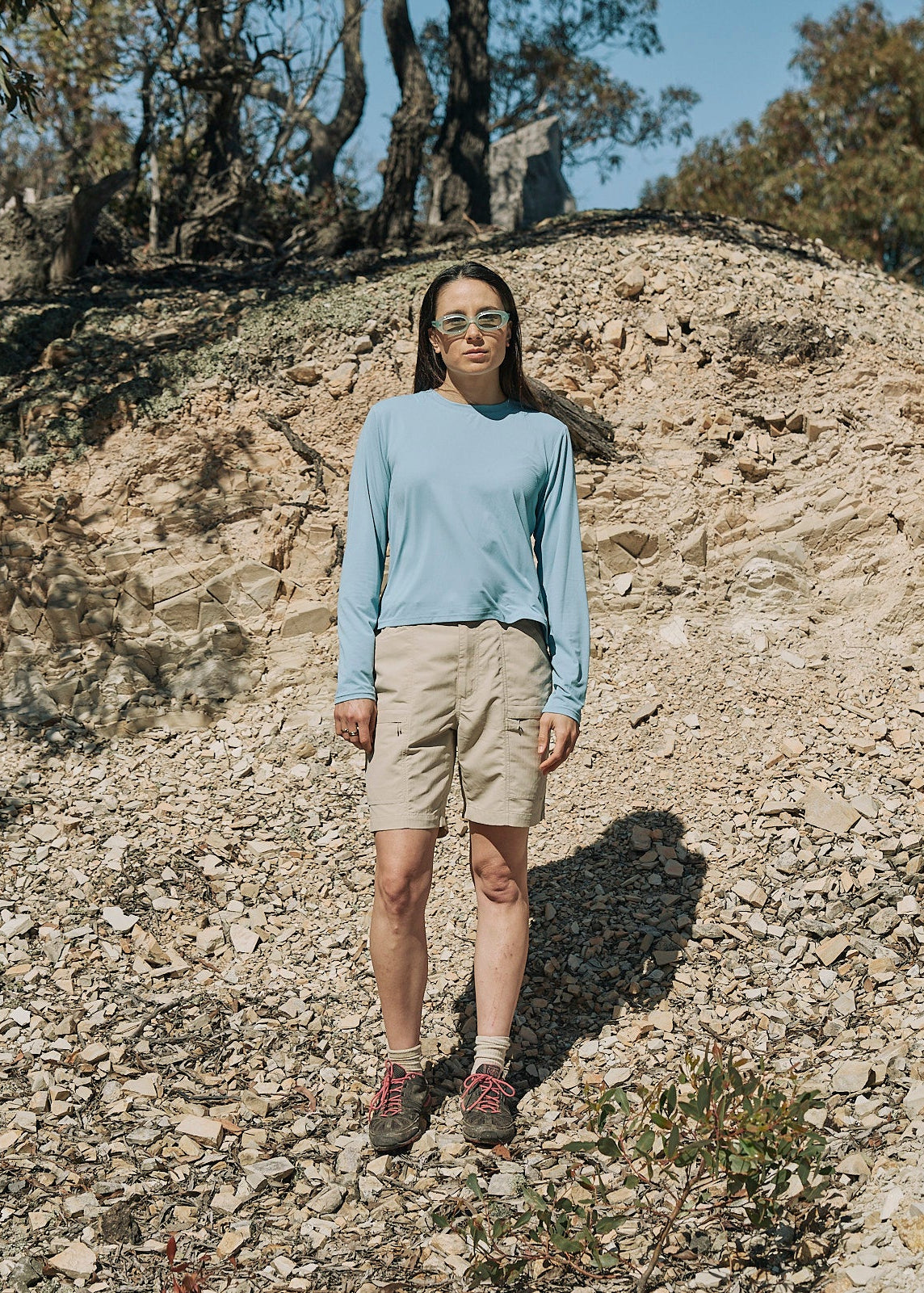 Sun Ray UPF50+ All G UV Tee Horizon Blue Women's