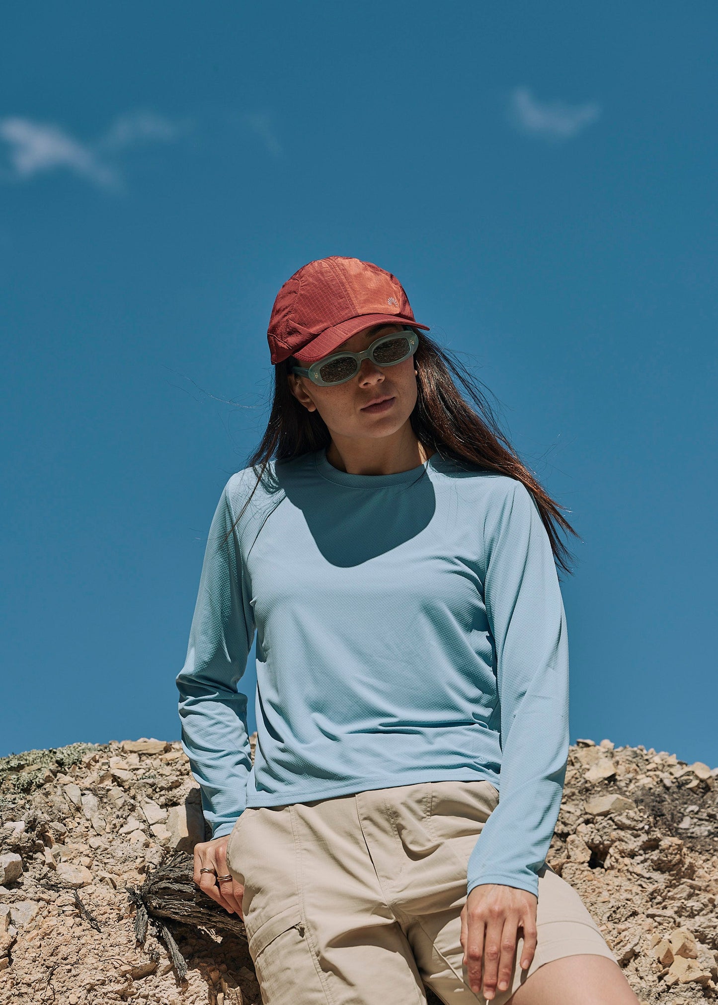 Sun Ray UPF50+ All G UV Tee Horizon Blue Women's