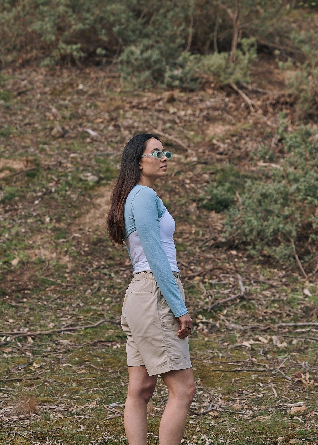 Sun Ray Shady Shoulders UPF50+ Sun Shrug Bolero Sleeves Horizon Blue