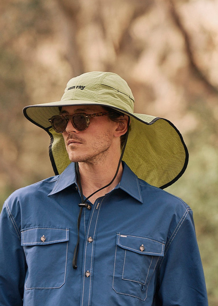 Seriously Shady Mullet Brimmer Hat Eucalypt – Sun Ray