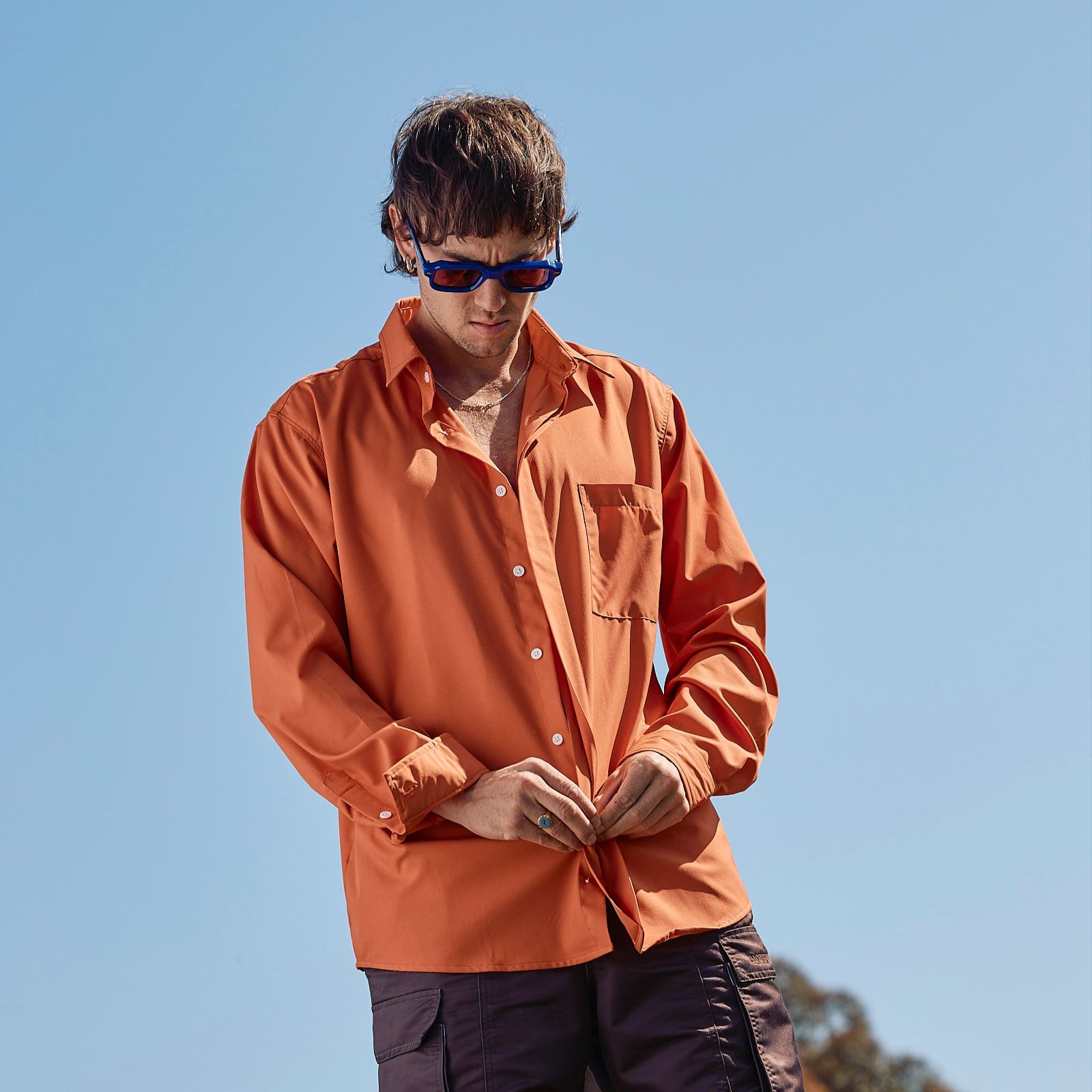 Sun Ray UPF50+ Sun Protection Clothing Sun Shirt Burnt Orange
