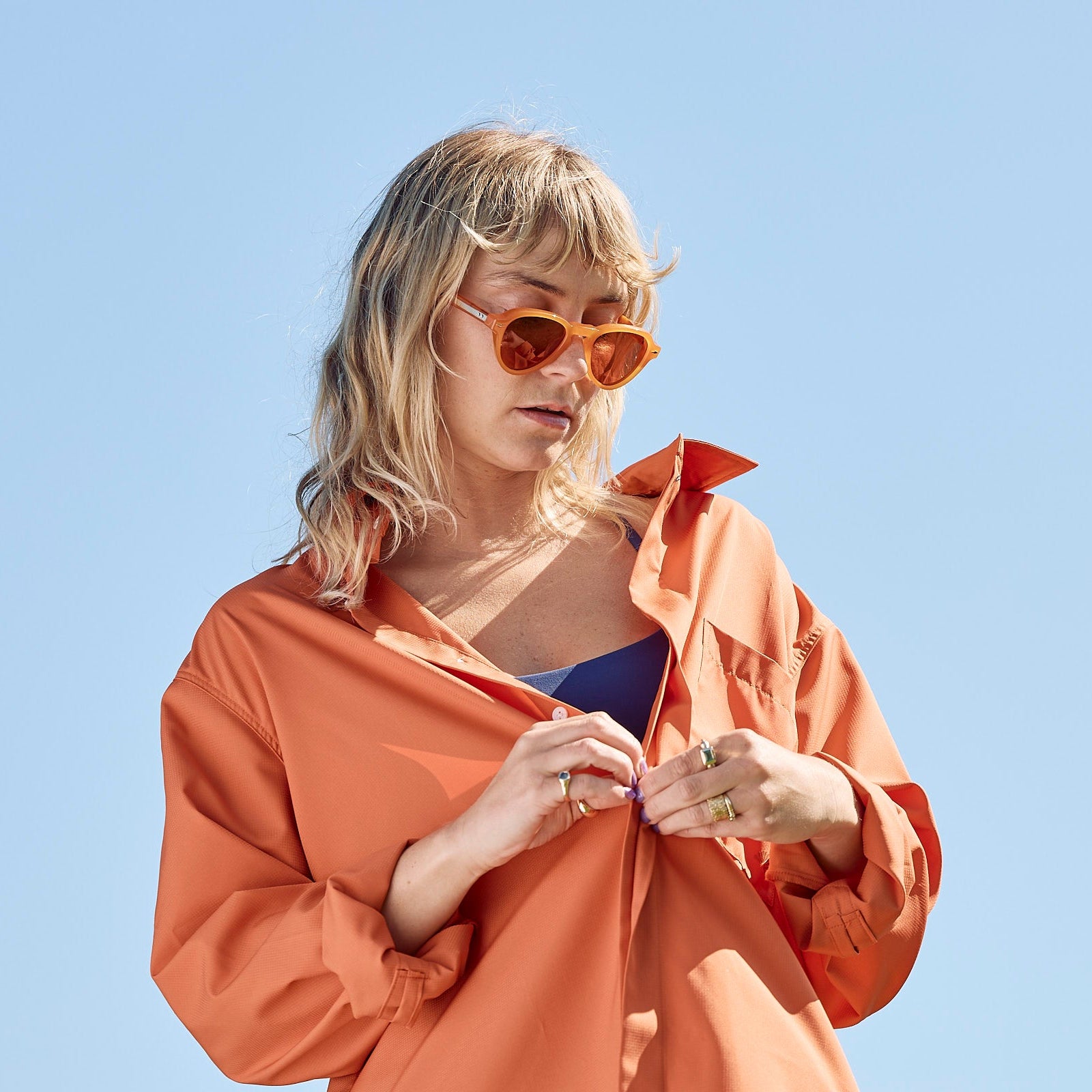 Sun Ray UPF50+ Sun Protection Clothing Sun Shirt Burnt Orange