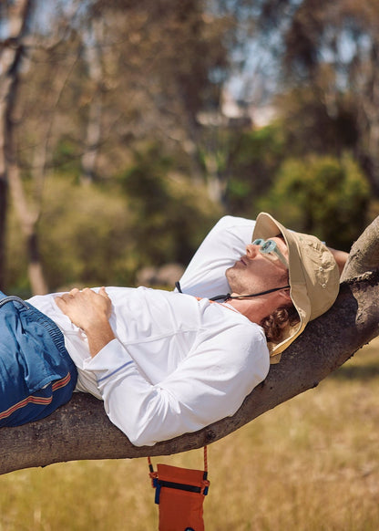 Sun Ray UPF50+ Sun Protection Clothing All G Long Sleeve Tee White