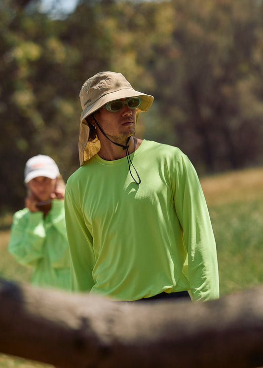 Sun Ray UPF50+ Sun Protection Clothing Mullet Brimmer Bucket hat Australia Stone