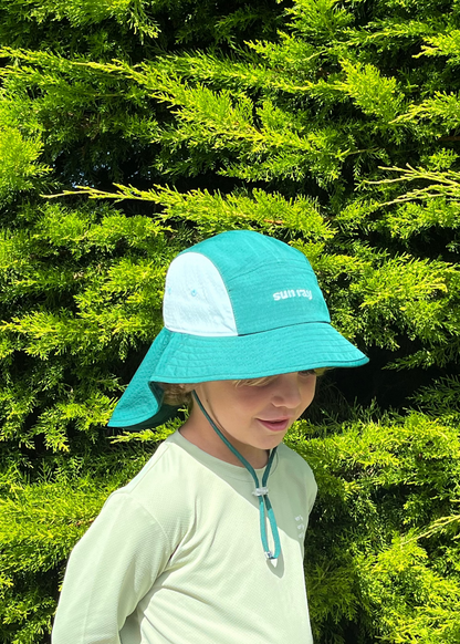 Kids sun protection mullet brimmer legionnaire hat