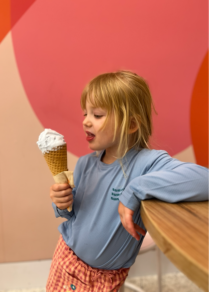 Sun Ray Kids All G UV Tee Blue