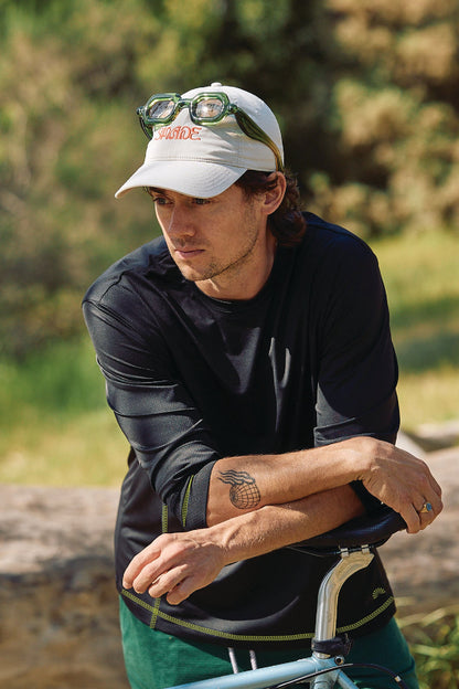 Sun Ray sun protection UPF50+ all g tee mens long sleeve black