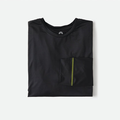Sun Ray sun protection UPF50+ all g tee mens long sleeve black