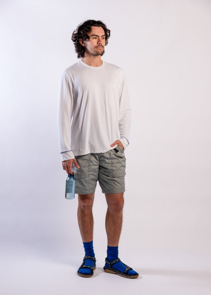 Sun Ray UPF50+ Sun Protection Clothing All G Long Sleeve Tee White