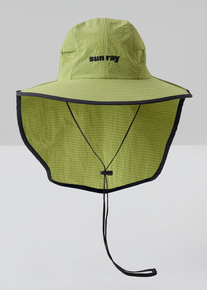 Sun ray green sun protection UPF50+ seriously shady hat with neck cover