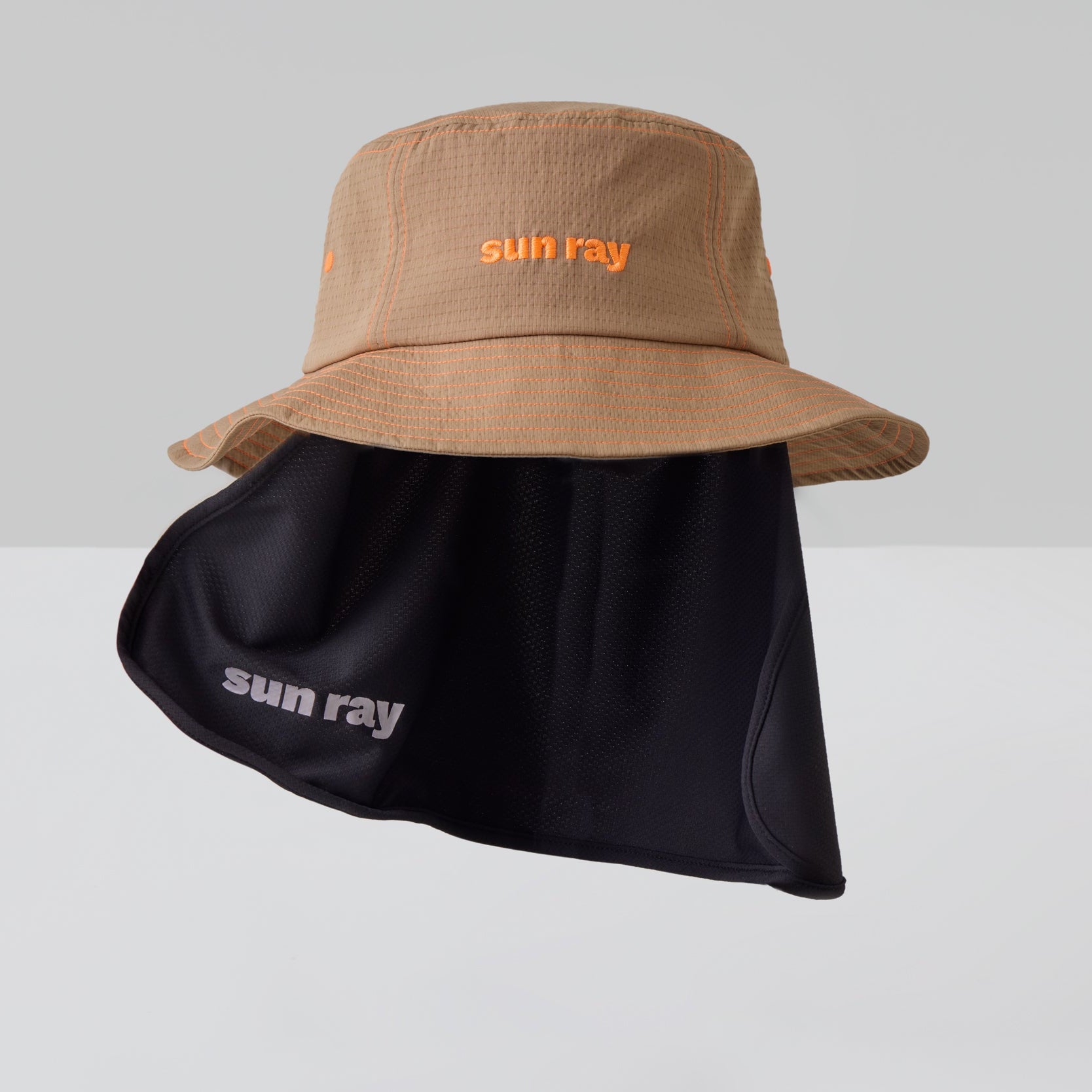 Sun Ray UPF50+ Convertible Bucket Hat with legionnaire flap