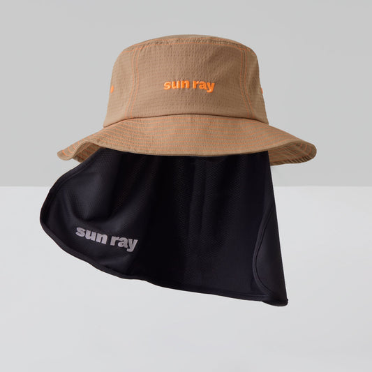 Sun Ray UPF50+ Convertible Bucket Hat with legionnaire flap