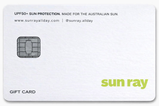 Sun Ray Sun Protection UPF50+ Gift Card Voucher