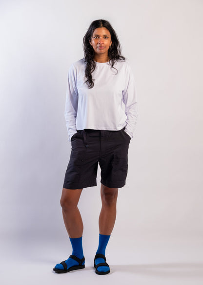 Sun Ray UPF50+ Sun Protection Clothing All G uv Tee long sleeve womens white