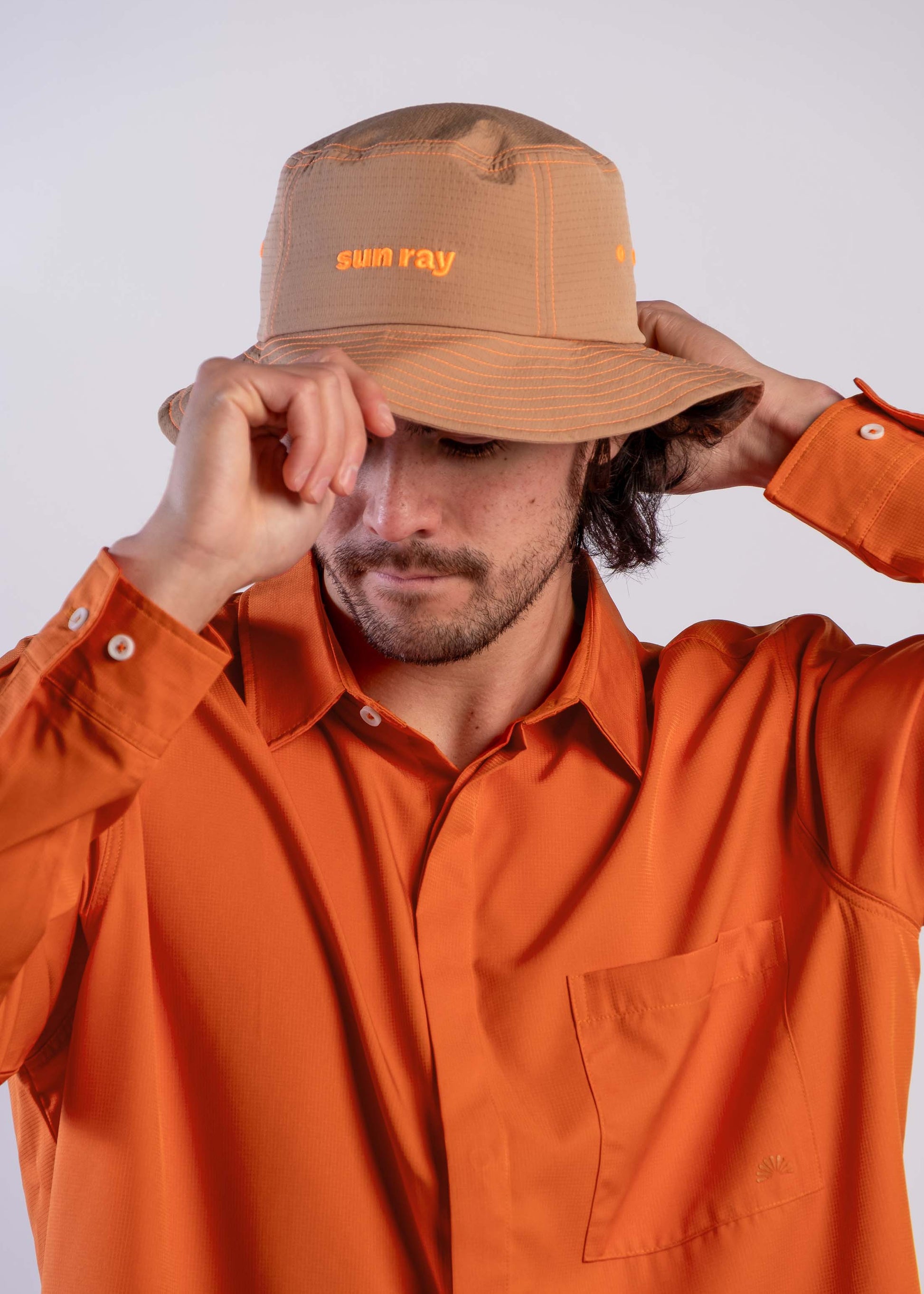 Sun Ray UPF50+ Sun Protection Clothing Sun Shirt Burnt Orange