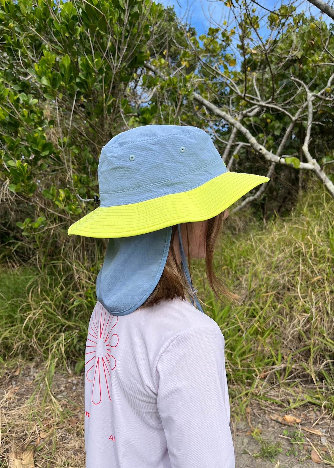 Sun Ray UPF50+ Kids Bucket Hat with Neck Flap